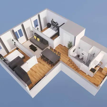 Apartment Urban With 2 Bedrooms *