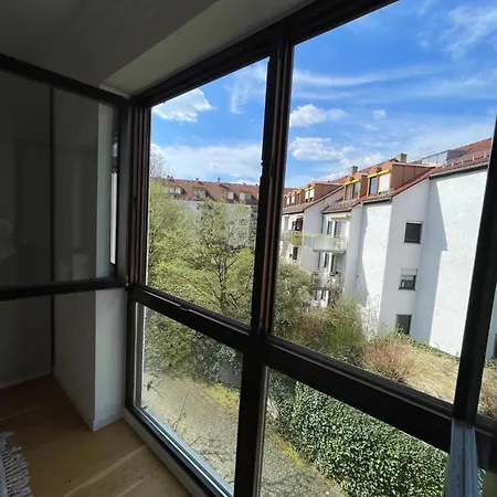 Modernes Designer Mit Balkon 5 Min Zum Oktoberfest & 公寓