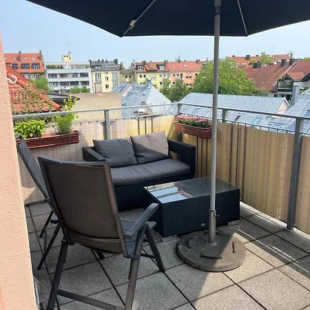 City-apartment With Private Rooftop Terrace Apartmán Mnichov