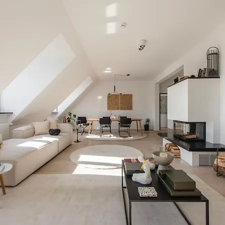 Apartment Hemingway Penthouse With Fireplace/chimney Munich