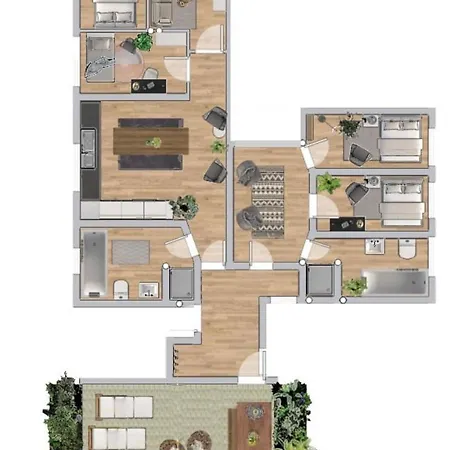 Apartament Flatista Homes - Penthouse With Rooftop Gym *