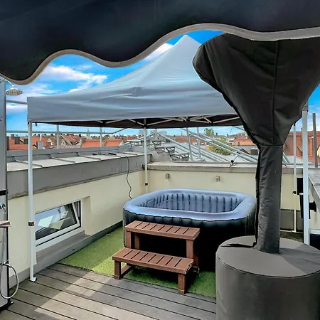 6 Maisonette-penthouse Pool Dachterrasse Luxus 아파트 *