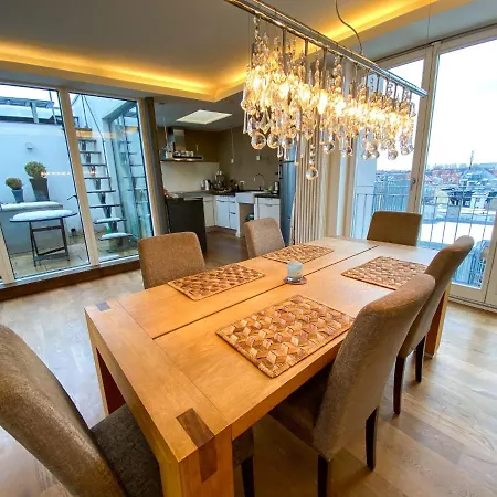 Exklusives Panorama Penthouse Im Herzen Von Munchen, Dachterasse, Kamin Munich
