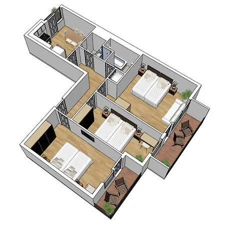 Flatista Homes - Hirschgarten Mnichov